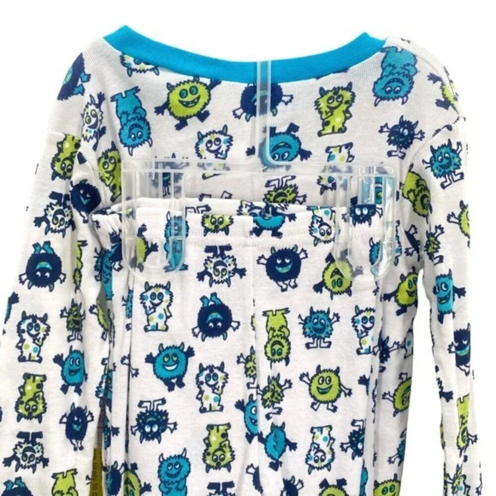 Boys Monster Print Knit Pajamas Set 4T